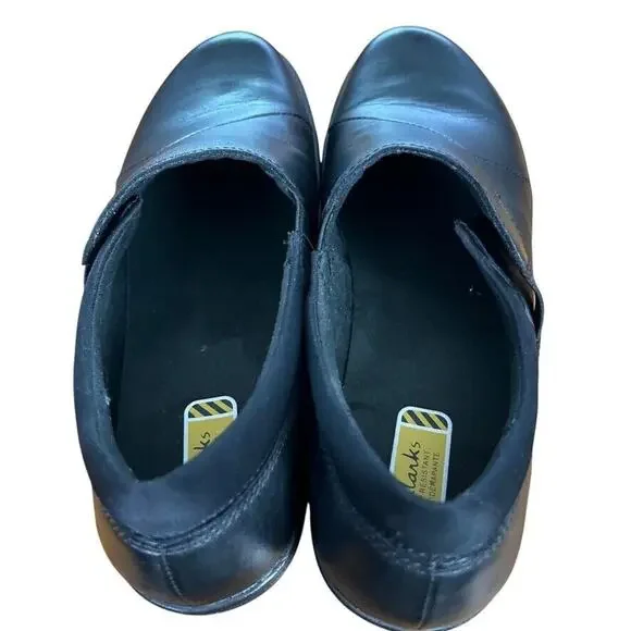 Clarks Black Leather Mules - Picture 10 of 16